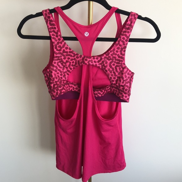 Lululemon All Sport Support Tank Size 6 Magenta - Picture 8 of 10